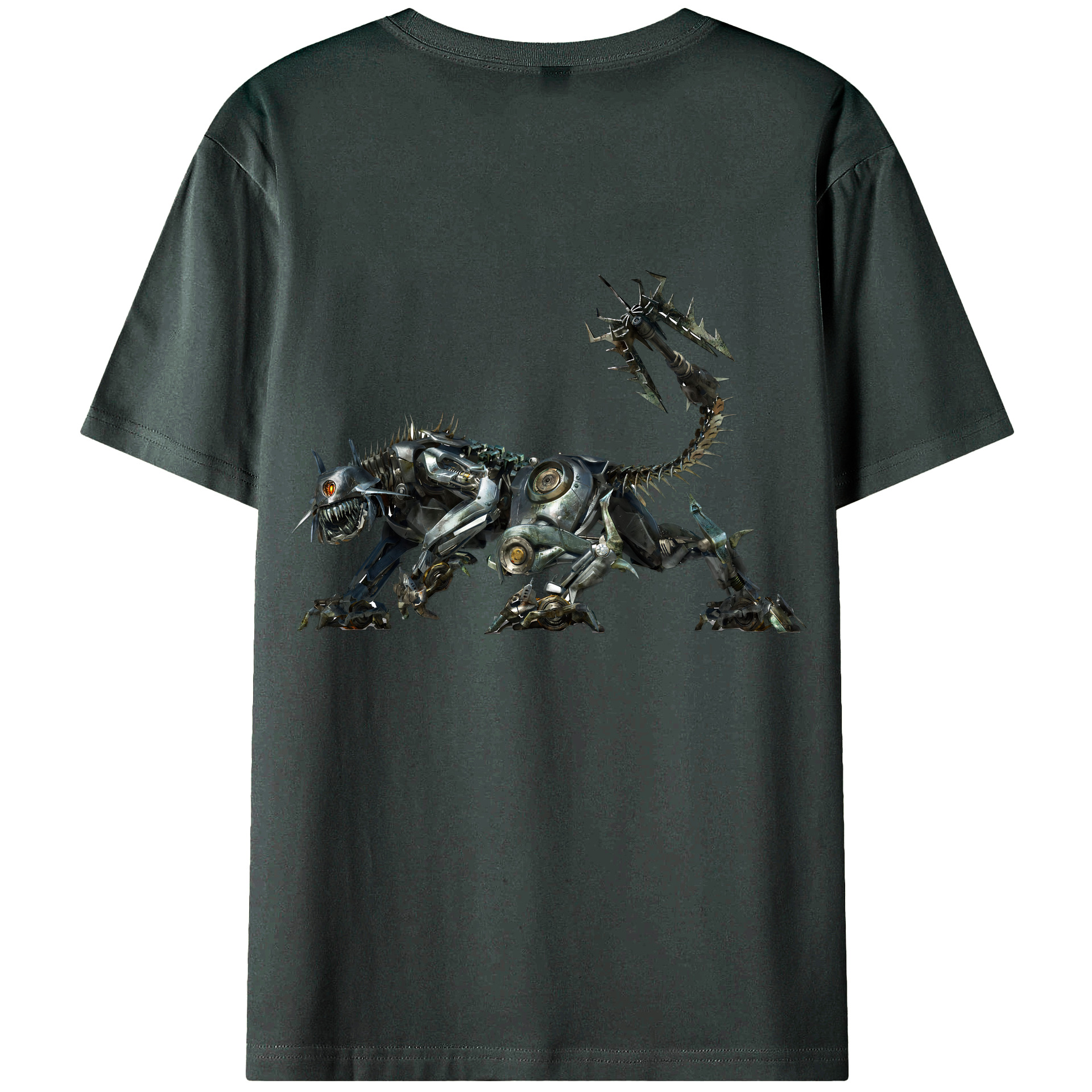 （画像用） Transformers トランスフォーマー 綿100％ メンズ半袖Tシャツ（バックプリント） 通気性